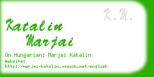 katalin marjai business card